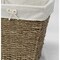 Vintiquewise Rectangular Indoor Trash Can, Brown, Seagrass, 10.5 in QI003163 - alternate 2
